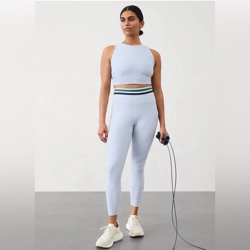 NWT Athleta XL Interval Stash 7/8 Stripe Tight